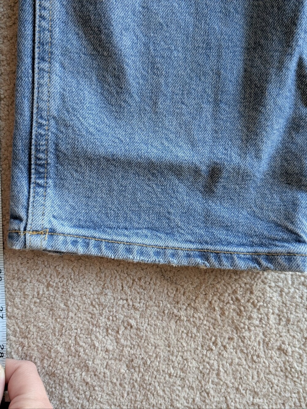 Agolde Riley High Rise Straight 90's Button Fly Distressed Jeans - Picture 9 of 9